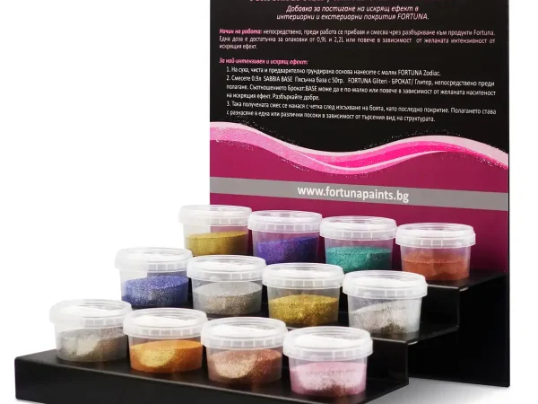 Bemutató állvány Glitter Csillámpor Fortuna